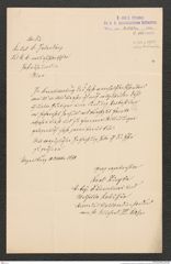 k.k. naturhistorisches Hofmuseum, Intendanzakten 1885-1896 (Hauer), Aktenzahl Z.566.a/1890, Seite 1